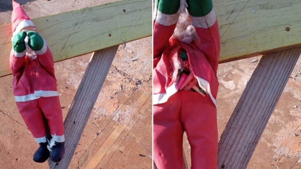 Polícia investiga Papai Noel recheado com cocaína encontrado em Londrina (PR) Polícia investiga Papai Noel recheado com cocaína encontrado em Londrina (PR)