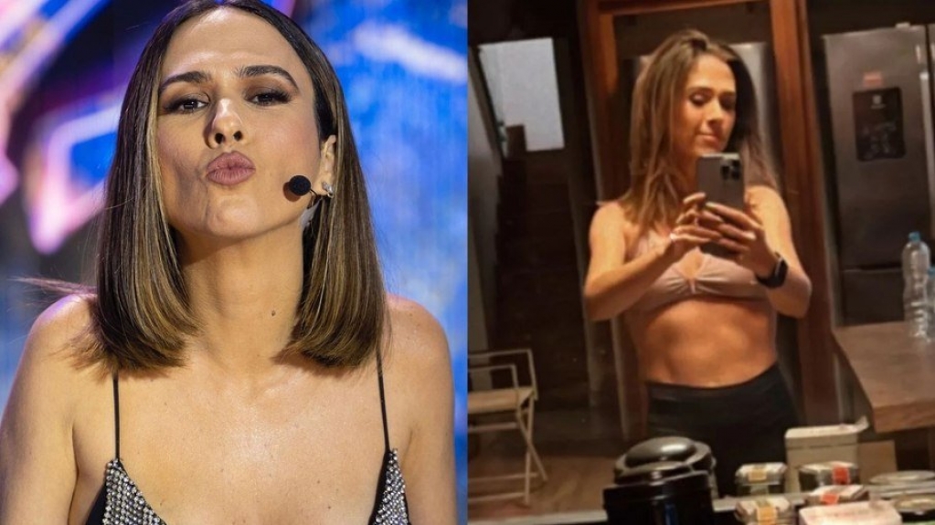 Tatá Werneck exibe abdômen definido e celebra: 'Estou malhando' Tatá Werneck exibe abdômen definido e celebra: 'Estou malhando'