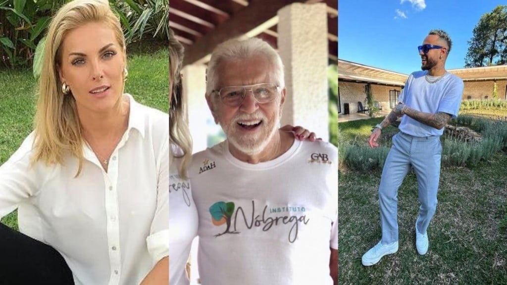 Reprodução/Instagram – 07.12.2023 Ana Hickmann, Carlos Alberto de Nóbrega e Neymar