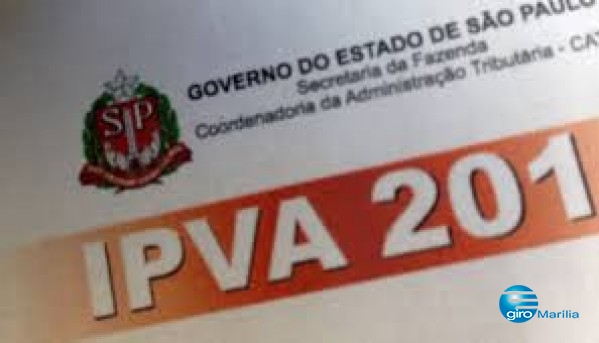 Vai começar vencimento do IPVA; veja tabela