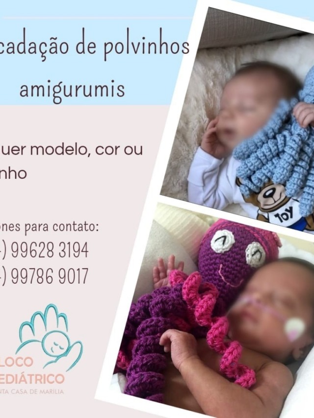 Pediatria da Santa Casa faz campanha de arrecadação de “polvinho” de crochê