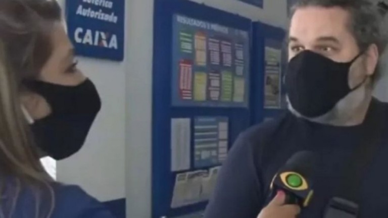 Homem diz ao vivo que doaria prêmio da Mega-Sena para campanha do Lula