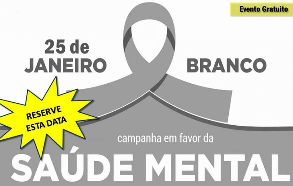 Janeiro Branco – Encontro na praça discute saúde mental em Marília neste sábado