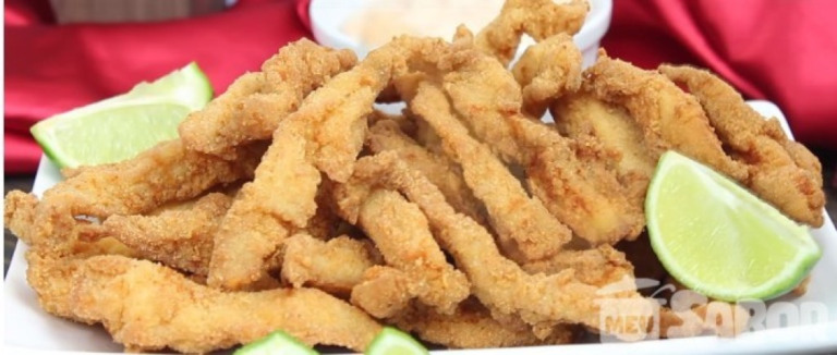Reunião com os amigos, que tal fazer um petisco delicioso? Iscas de peixe crocante Reunião com os amigos, que tal fazer um petisco delicioso? Iscas de peixe crocante
