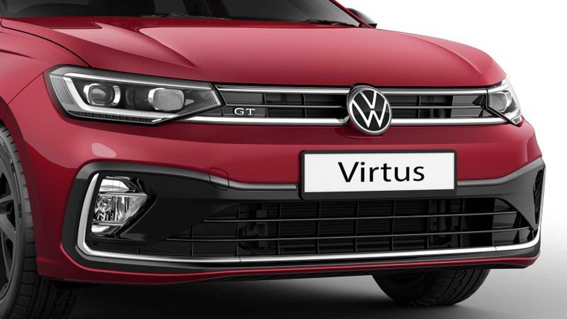 Novo VW Virtus, lançado na Índia. Foto: Divulgação