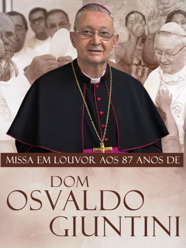 Missa celebra aniversário do Dom Osvaldo, bispo emérito de Marília