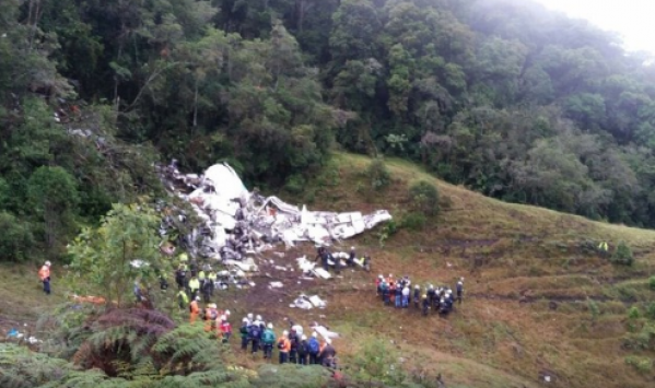 Local da queda do avião – reprodução