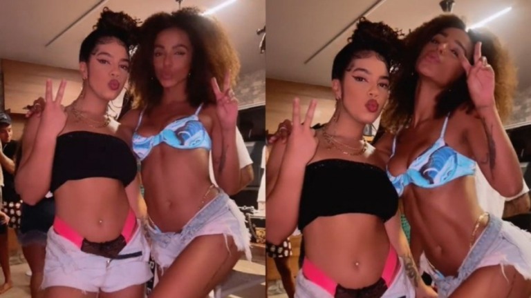 Brunna Gonçalves e Maria se reencontram após o 'BBB 22'