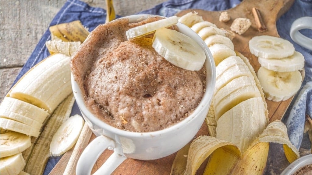 Foto: Reprodução Bolo de caneca de micro-ondas feito com banana