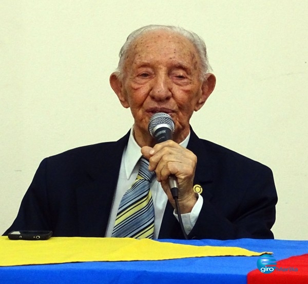 Professor Domingos Viggiani em um dos últimos encontros no Rotary Marília Leste – Alê Custódio/Giro Marília