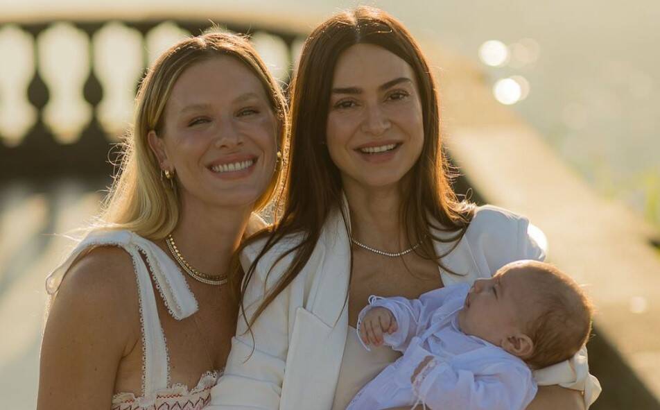 Batizado de Francisco, filho de Thaila Ayala e Renato Goés. Foto: Reprodução/Instagram