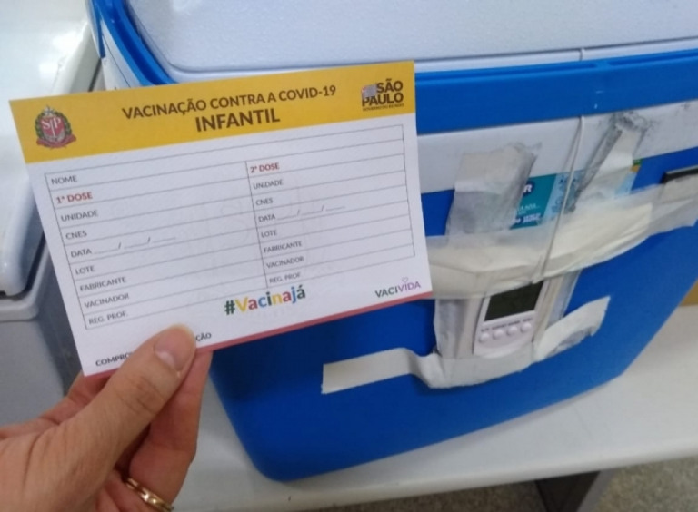 Marília inicia vacinação contra Covid para crianças de 3 e 4 anos