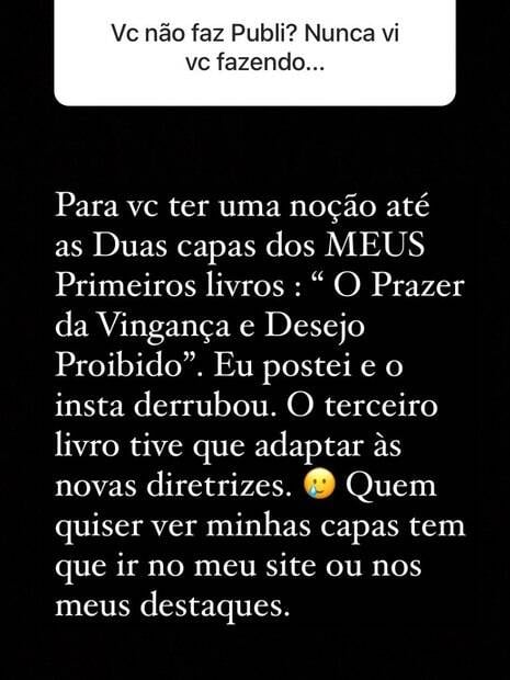 Geisy Arruda critica censura do Instagram em seus conteúdos: 'Virou uma igreja'