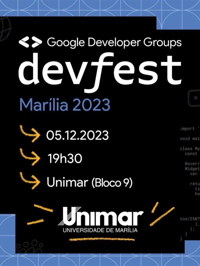 DevFest 2023: Unimar recebe um dos maiores festivais de desenvolvedores do mundo