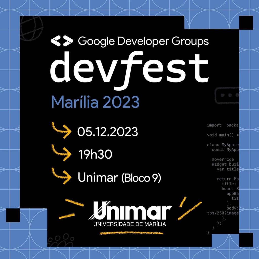 DevFest 2023: Unimar recebe um dos maiores festivais de desenvolvedores do mundo