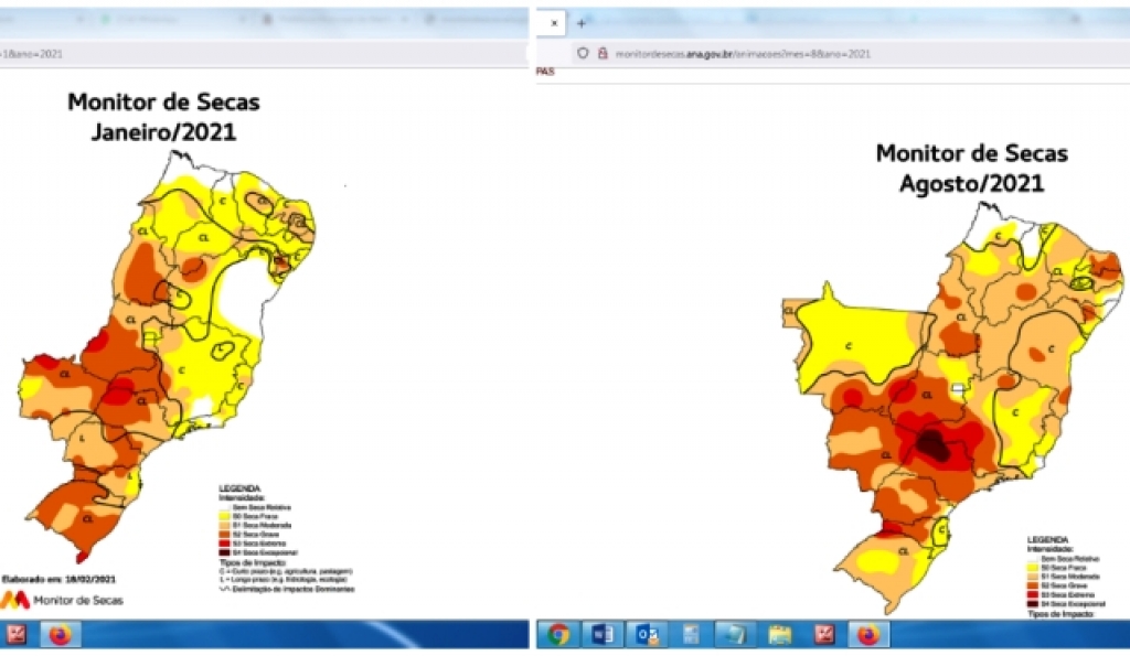 Marília e região devem ter chuva no final de semana; mapa mostra avanço de seca