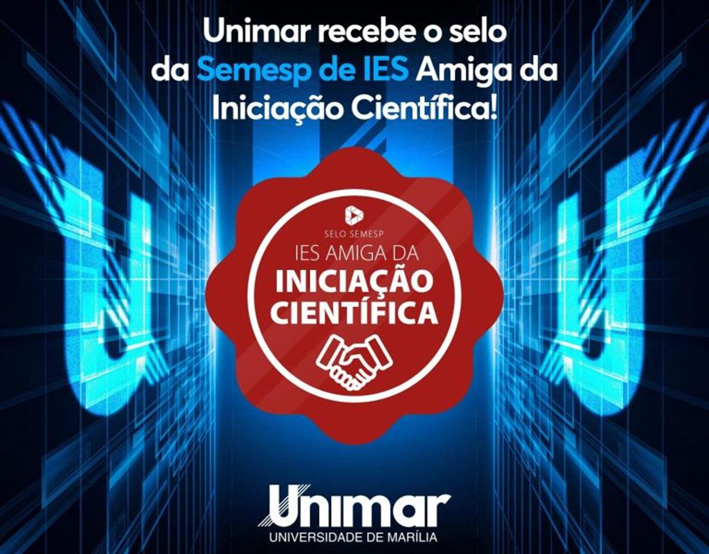 Unimar recebe Selo Semesp IES Amiga da Iniciação Científica