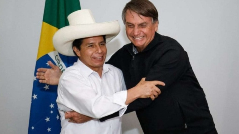 Castillo já esteve com Bolsonaro e foi convidado para a posse de Lula