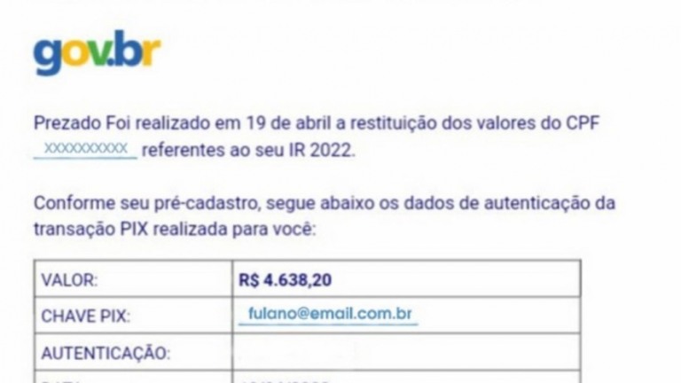IRPF: Receita Federal alerta para novo golpe envolvendo restituição