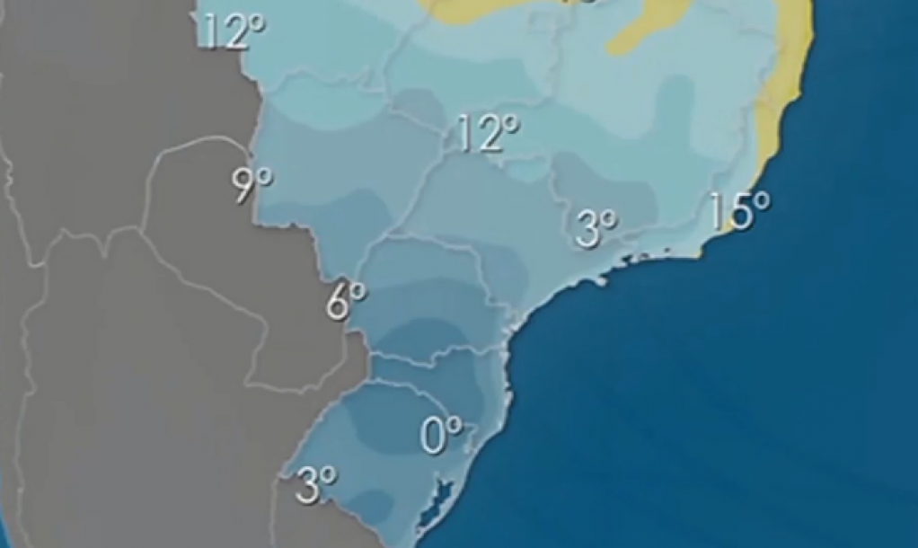 Frio intenso - Massa de ar deve derrubar temperaturas na próxima semana