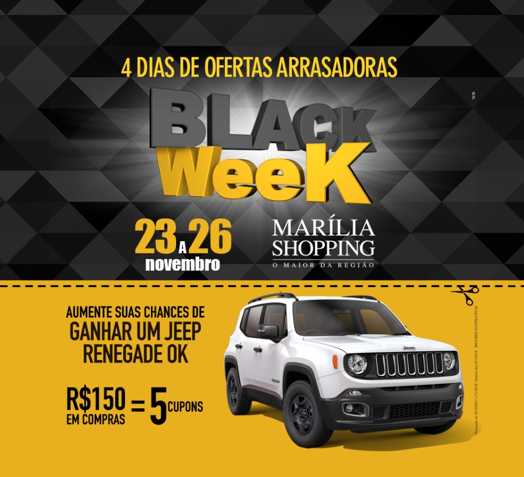 Marília Shopping promove Black Week com promoção