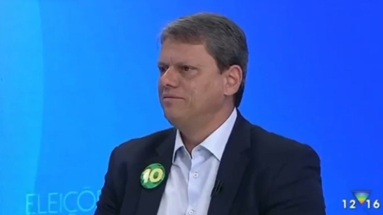 Estratégia de Tarcísio em debate na Band para o governo de SP