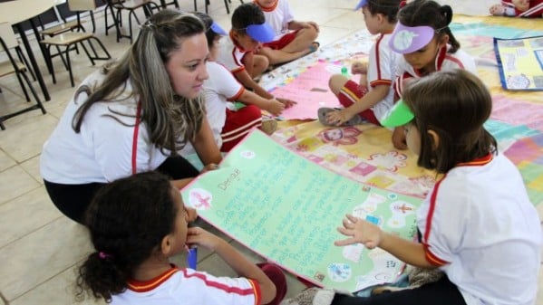 Alunos da rede estadual participam de ação de orientação e prevenção da doença – Divulgação