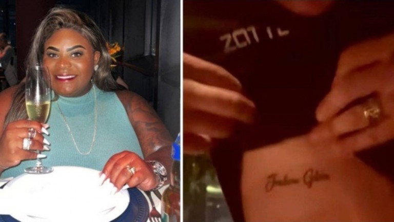 Marido de Jojo Todynho faz tatuagem com o nome da cantora