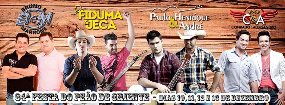 Festa do Peão de Oriente terá quatro grandes shows a partir de quarta (10)