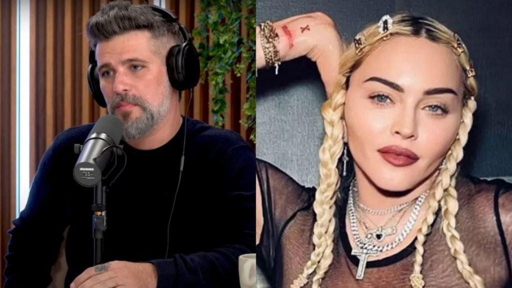 Bruno Gagliasso lembra que deu 'fora' em Madonna: 'Não falava inglês'