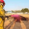 Defesa Civil testa novo produto para combate a incêndios no Estado