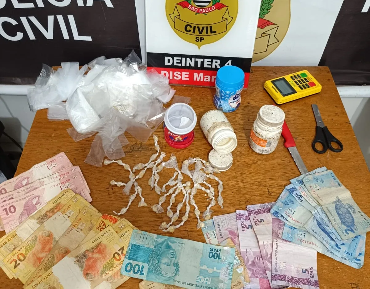 Dise prende homem com crack, cocaína e fermento para mistura