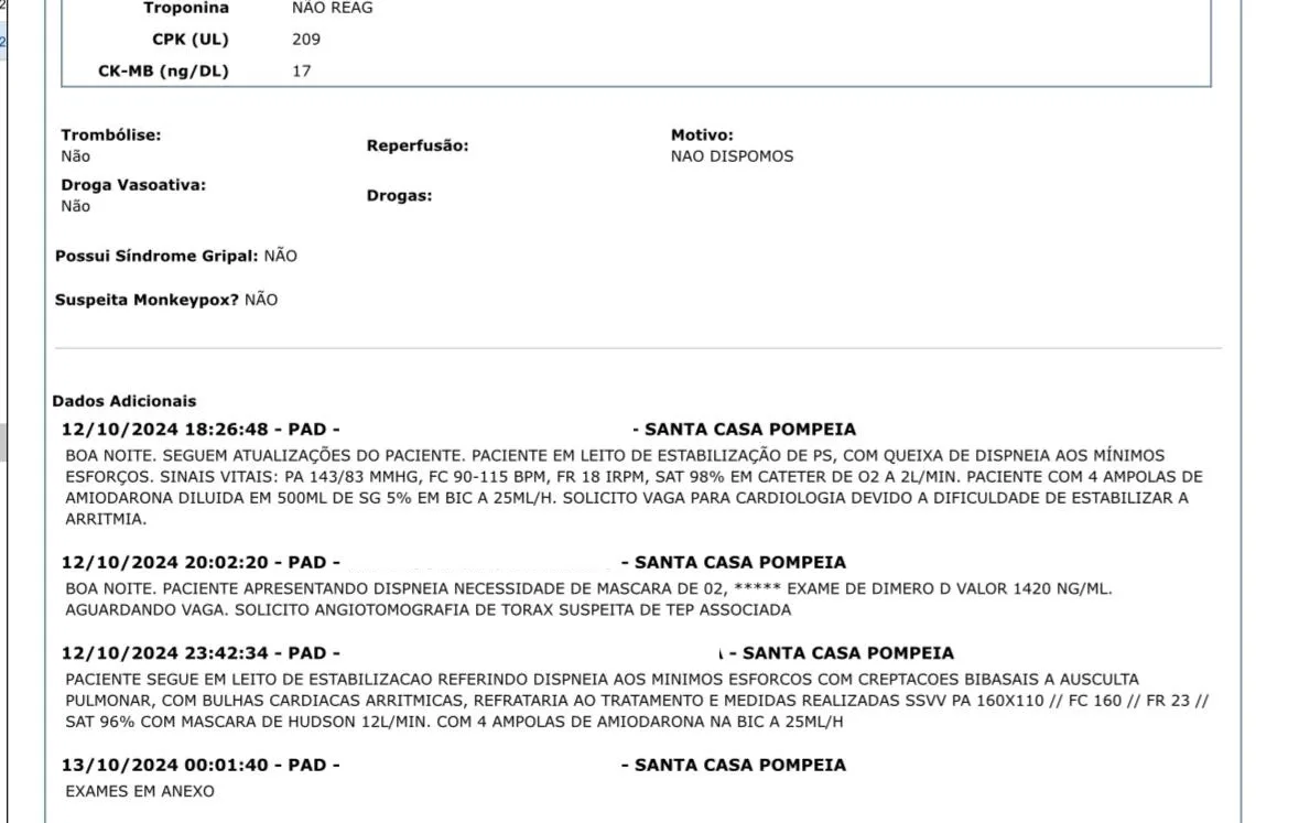 Família relata angústia em apelo por vaga de cardiologia em Marília