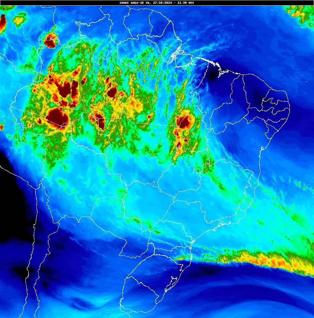 Inmet prevê variação de nebulosidade e risco de chuvas