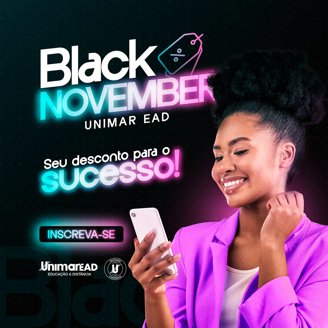 Black November tem cursos a distância na Unimar em condições exclusivas