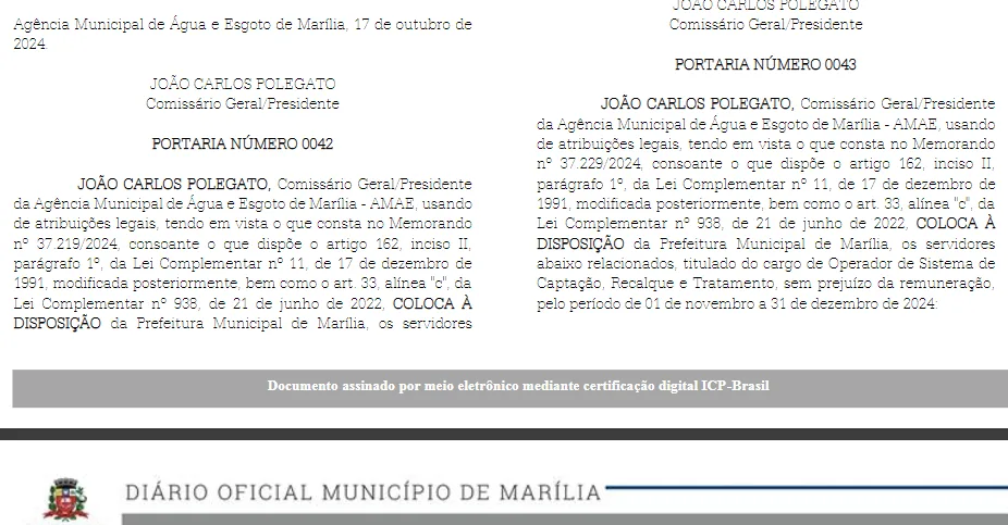 Amae acumula transferência de servidores para a prefeitura após concessão