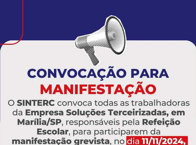 Sindicato convoca cozinheiras de escola para protesto e greve em Marília