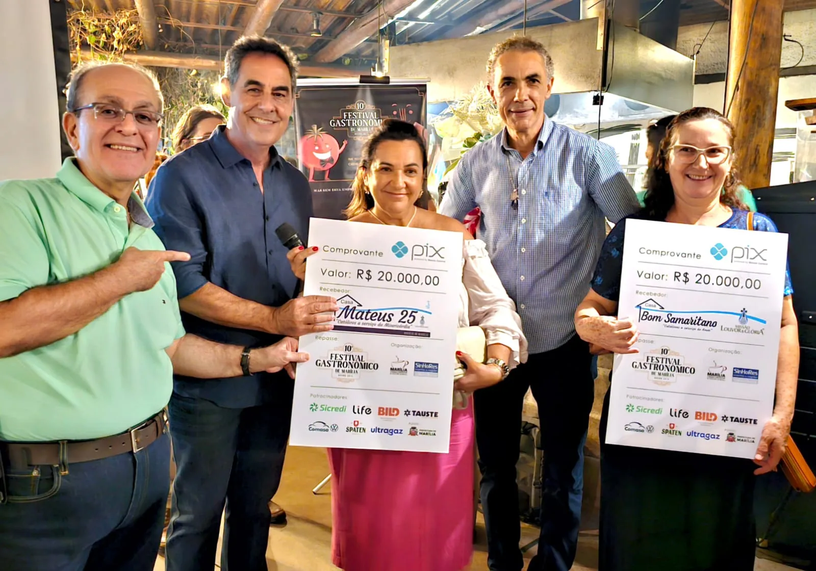 Festival Gastronômico tem recorde de público e R$ 40 mil para entidades