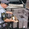 Fiscalização da Polícia apreende 55 caixas de vinhos argentinos em Assis