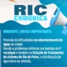 Ric Ambiental anuncia falha elétrica e crise com água