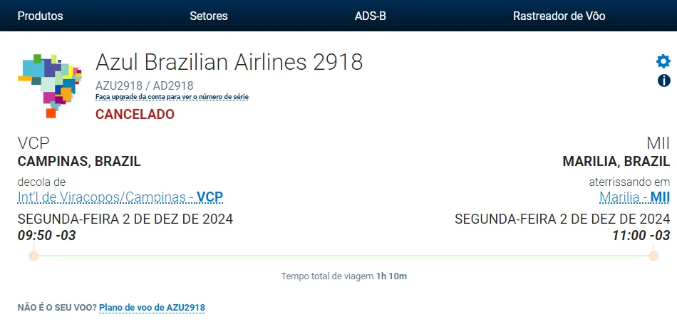 Azul cancela voo após onde de pedidos de indenização