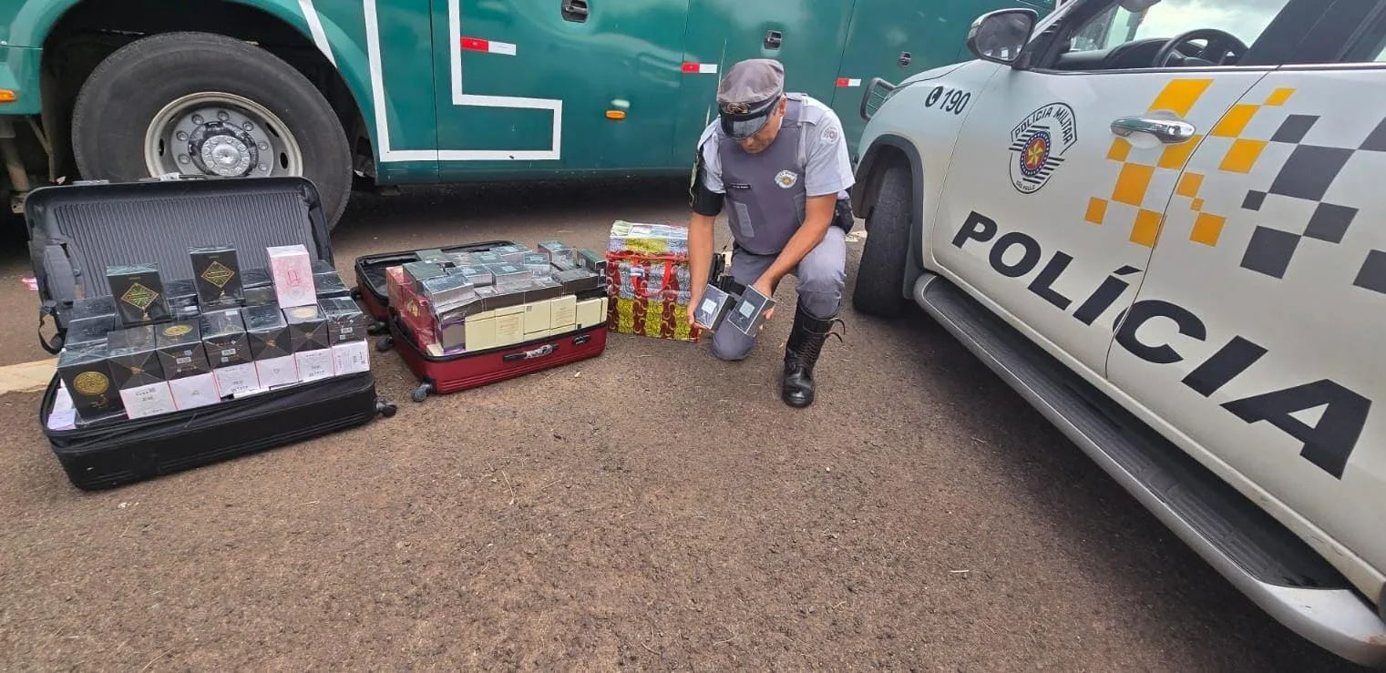 Operação apreende perfumes, bebidas e azeite em rodovias