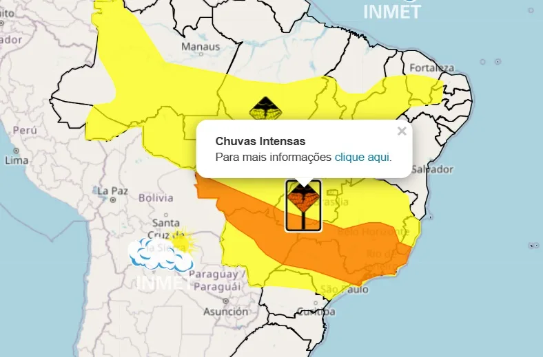 Inmet inclui Marília e região em alerta