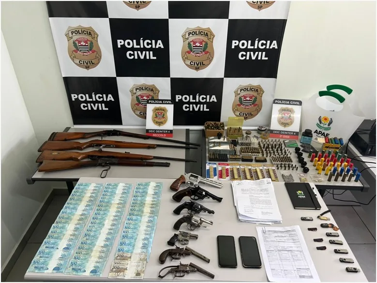 Operação Apae em Bauru prende oito e apreende armas e dinheiro