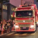 Caravana de Natal em Marília deixa decepções e elogios