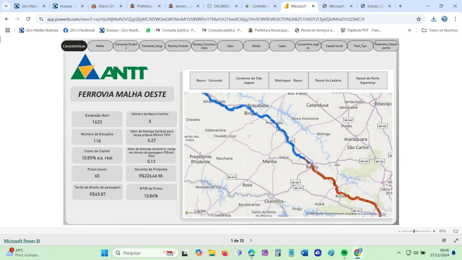 Concessão de ferrovia avança para movimentar ramal a 60km de Marília