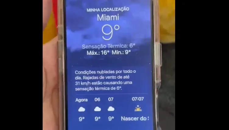 Estudantes de Marília vivem noite de frio e transtornos em volta de Miami