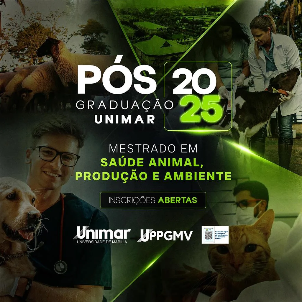 Mestrado profissional em saúde animal, produção e ambiente da Unimar abre inscrições com duas bolsas de estudo