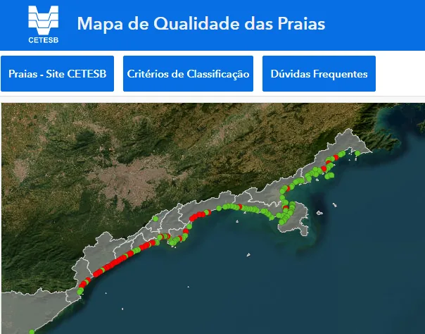 Véspera de carnaval tem 45 praias impróprias para banho em São Paulo