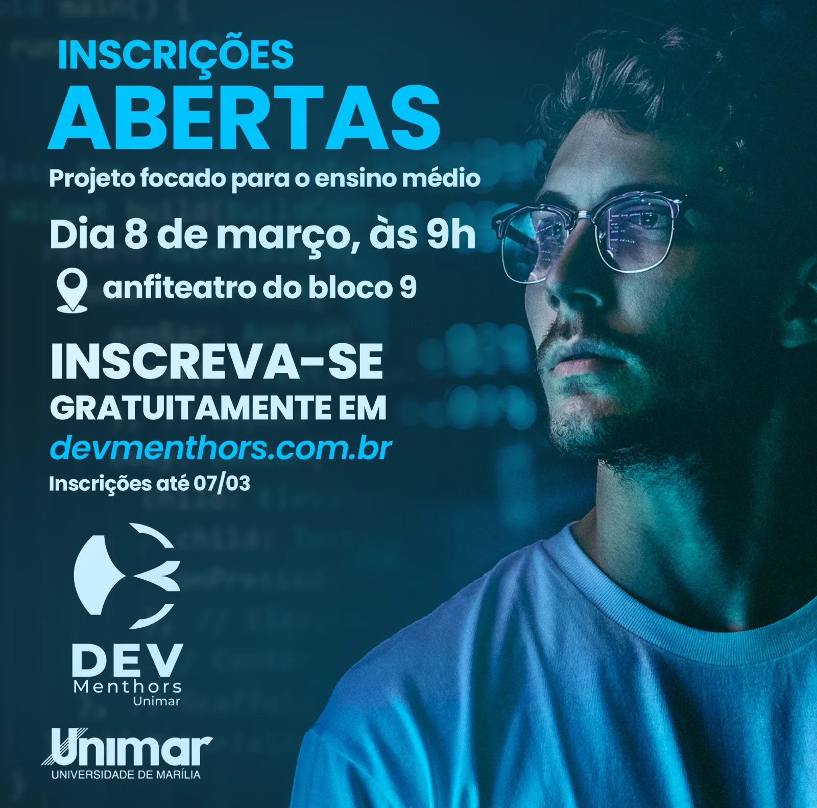 Unimar e Etec lançam mentoria gratuita em tecnologia